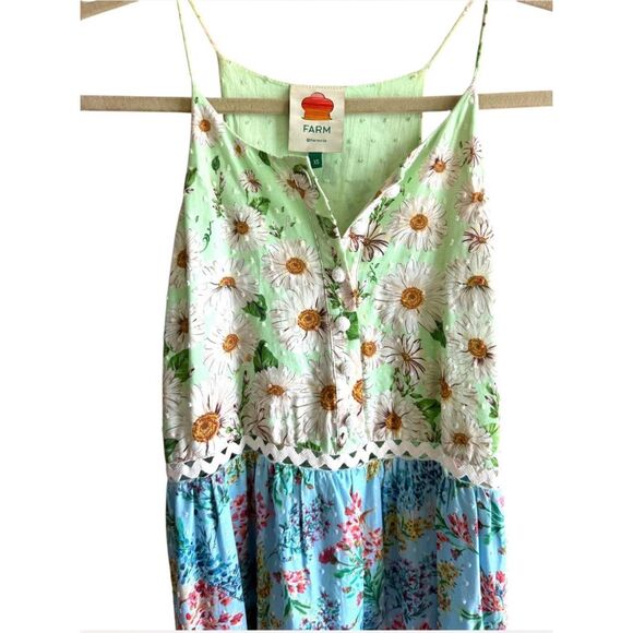 Farm Rio Daisy Patchwork Midi Dress – Size XS – Sold Out & Stunning! - Picture 10 of 15